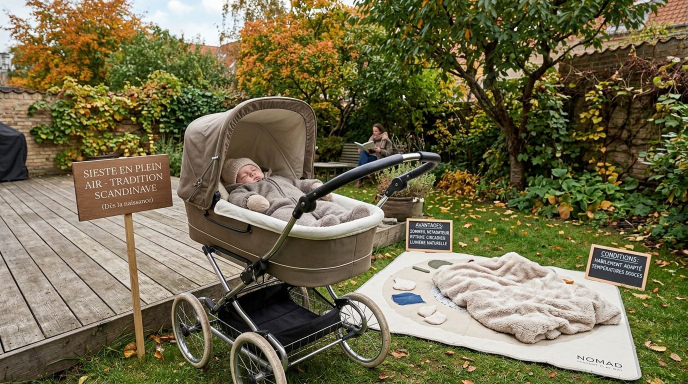 Bébé dehors dès la naissance : les bienfaits prouvés