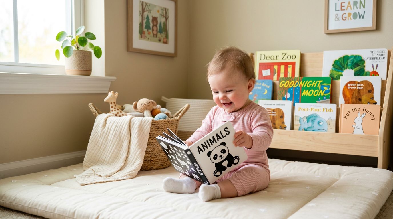 Coin lecture bébé : l'aménager dès 6 mois (pas plus tard)
