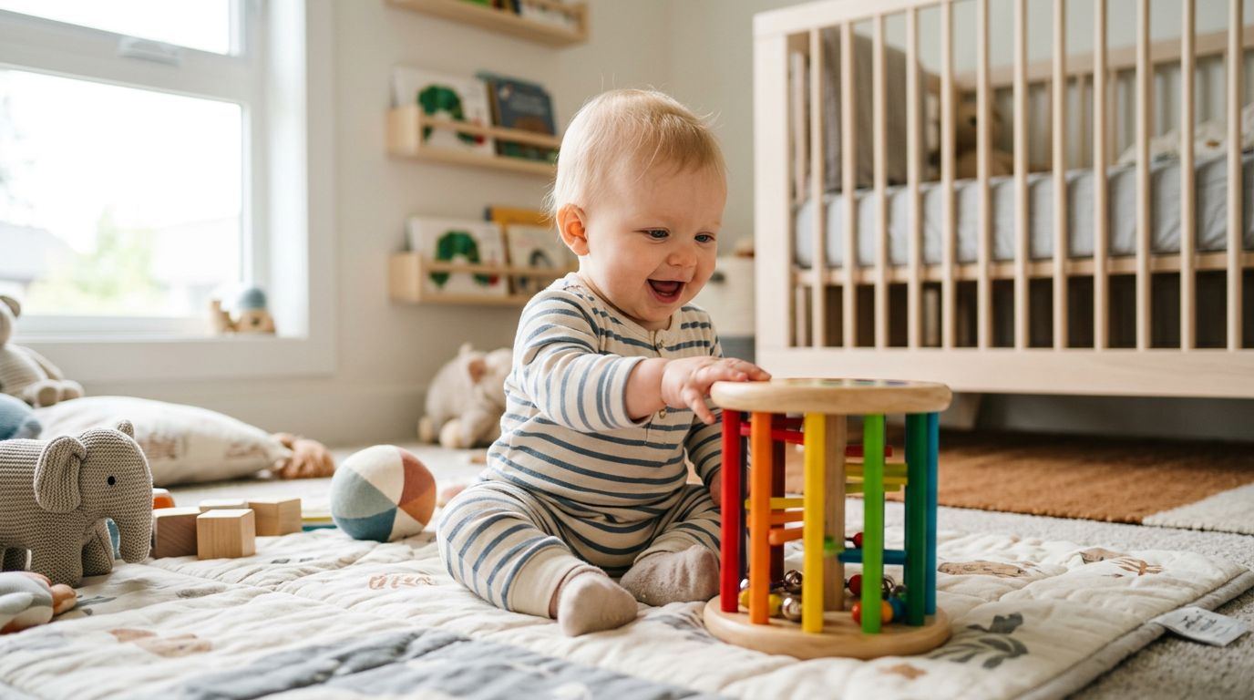 Cause-effet chez bébé : les jouets qui éveillent ce réflexe