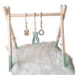 arche d'eveil jouet eveil suspension bois tapis d'eveil