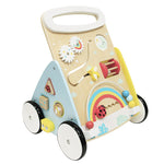 trotteur aide marche marchette multi activité bois porteur bois