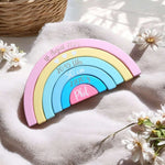 Arc-en-ciel en bois personnalisable - Un souvenir à chérir pendant des années - Biquette Biquette