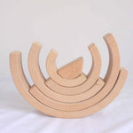 Arcs en bois naturel - Arc-en-ciel empilable - Biquette Biquette