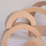 Arcs en bois naturel - Arc-en-ciel empilable - Biquette Biquette