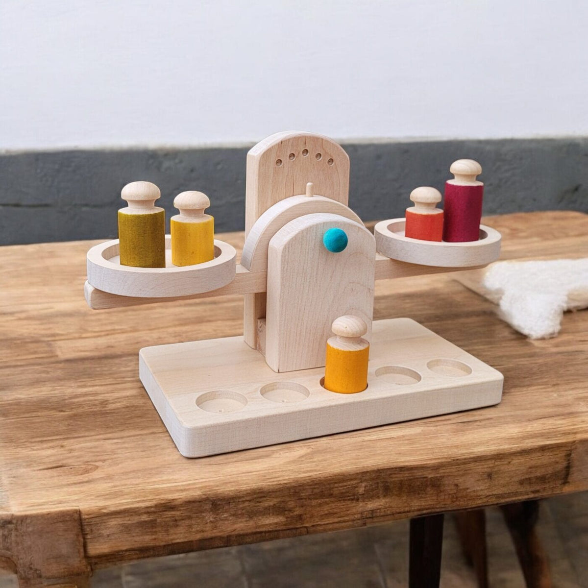 Balance en bois - jouet d'équilibre pour bébé - Biquette Biquette
