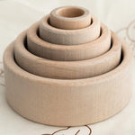 Jouet empilable pour bébé - Gobelets en bois pour tout petit - Biquette Biquette