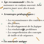 Jouet en Bois Personnalisé - Tour à empiler - Biquette Biquette