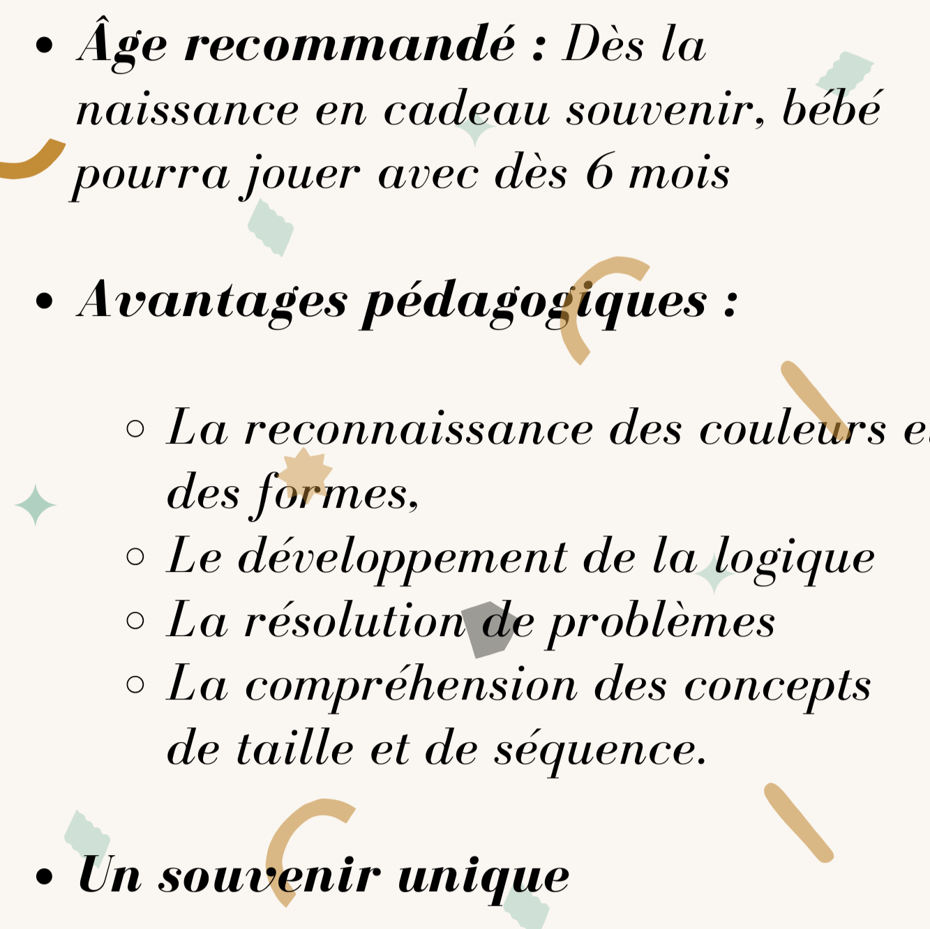 Jouet en Bois Personnalisé - Tour à empiler - Biquette Biquette