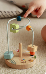 Boulier d'éveil en bois – Circuit de perles Montessori pour bébé - Mervei