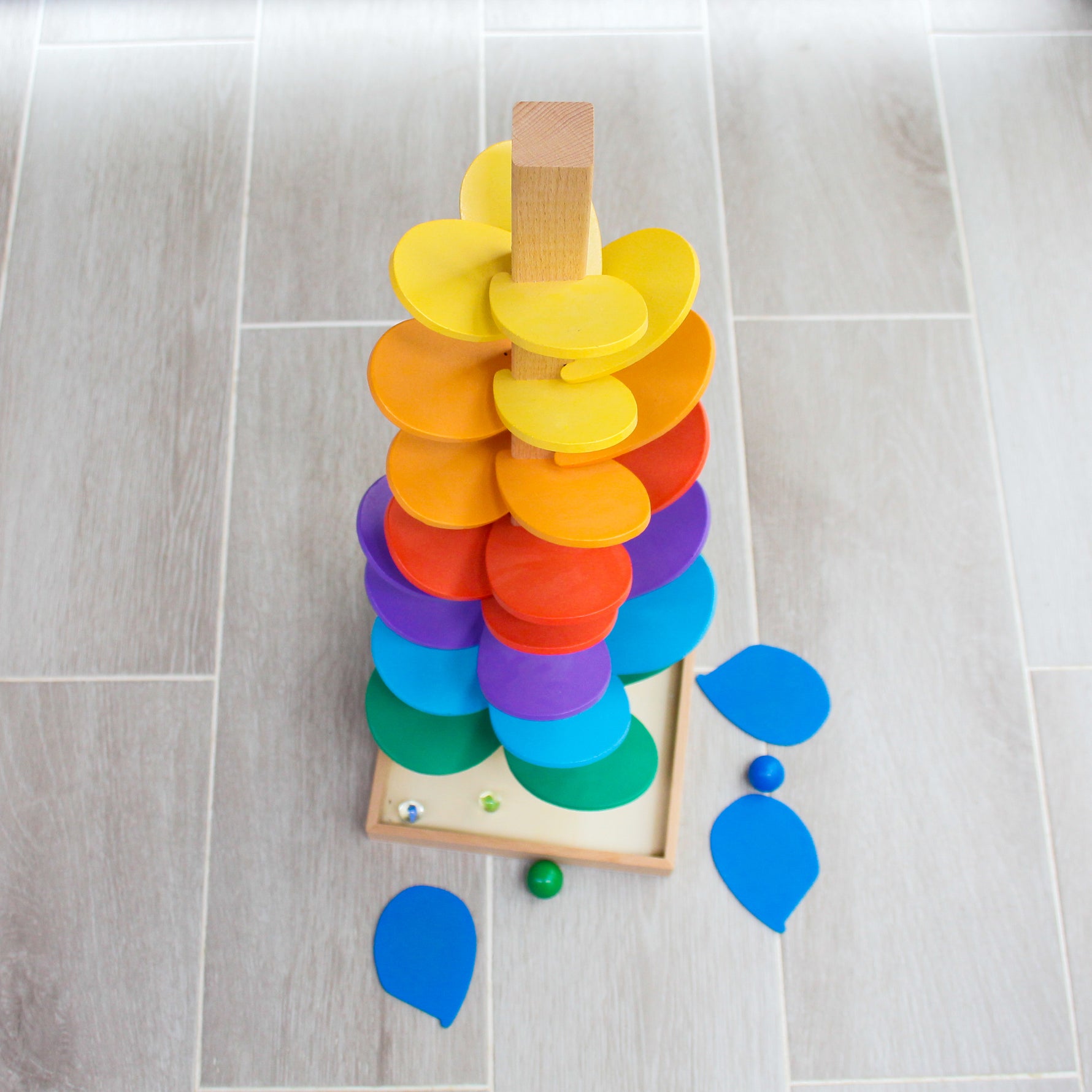 Arbre musical montessori - circuit à billes - Mervei