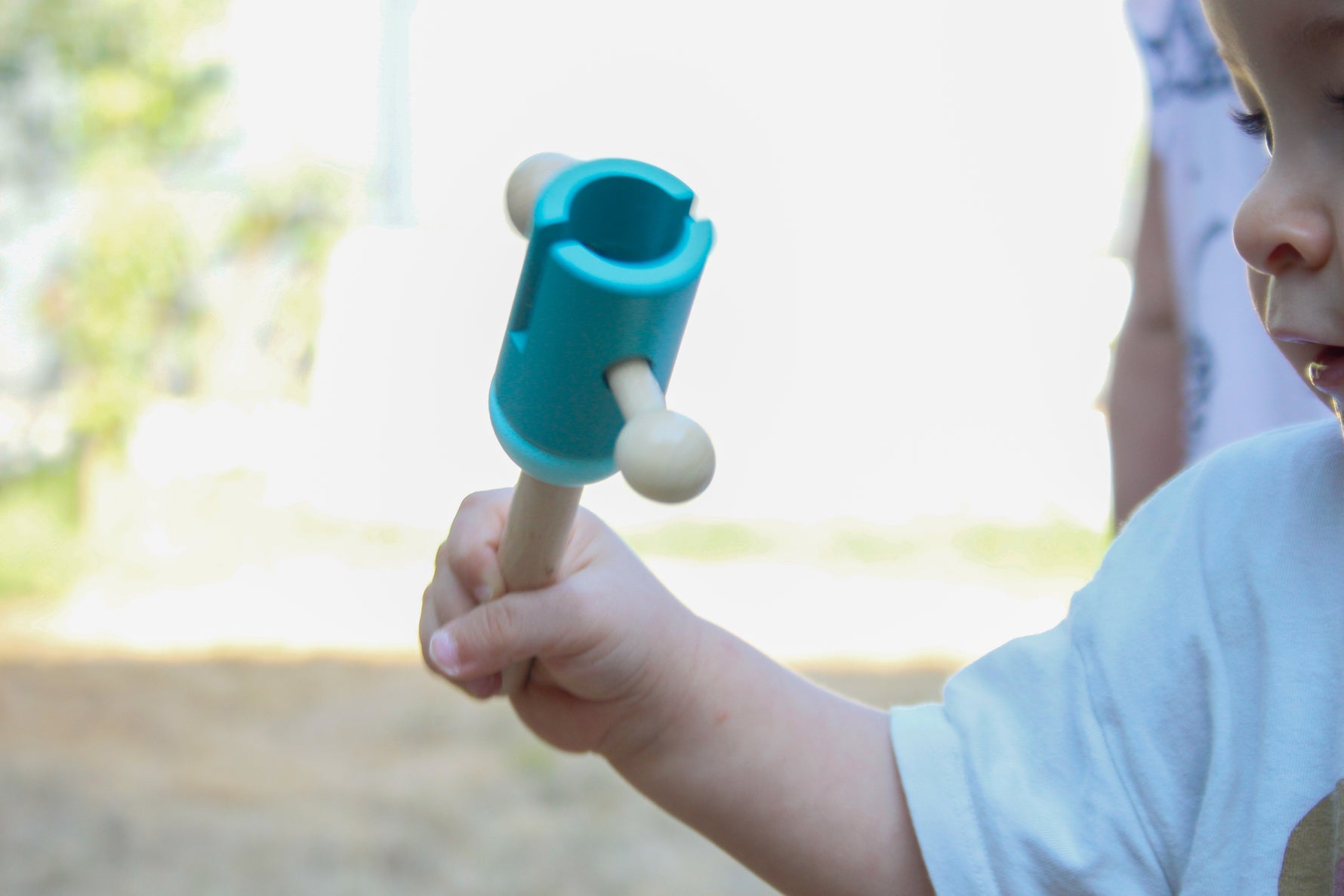 Hochet en bois bicolore – Jouet de préhension pour Bébé - Mervei
