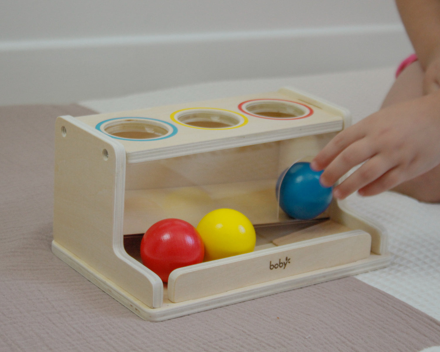 Boite de permanence - Circuit à balles en bois