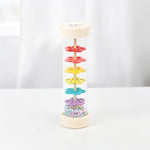 Bâton de pluie sensoriel en bois – Tube à perles colorées pour bébé - Mervei