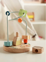 Boulier d'éveil en bois – Circuit de perles Montessori pour bébé - Mervei
