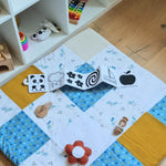 Tapis de Jeu Nomade Éducatif pour Bébé - Dino - Certifié OEKO-TEX® - Biquette Biquette