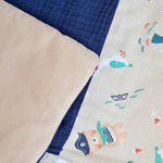 Tapis de Jeu Nomade Éducatif pour Bébé - Rêve d’Océan - Certifié OEKO-TEX® - Biquette Biquette